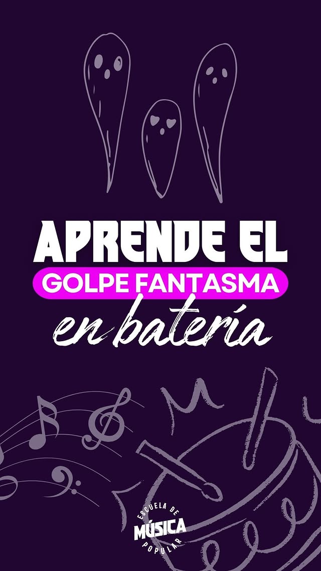 Aprende el golpe fantasma en batería